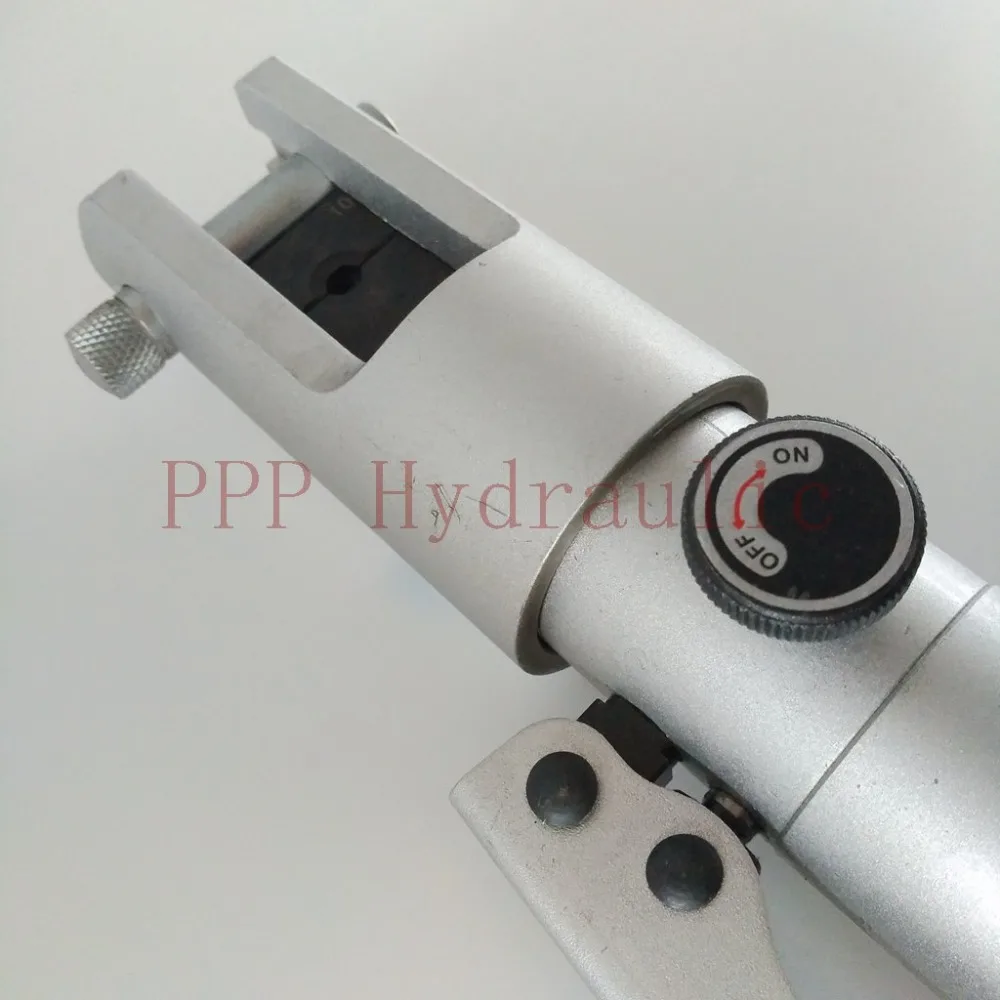 Алюминиевый сплав Быстрый гидравлический обжимной инструмент Диапазон обжима