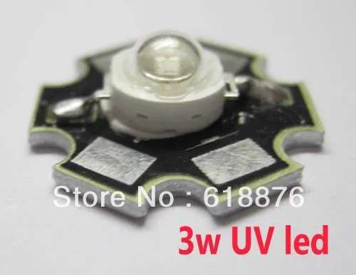 Бесплатная доставка! 5 шт. 3 Вт Высокая мощность УФ LED395 400nm Ультра Voilet led 2 8 в 700мА 12