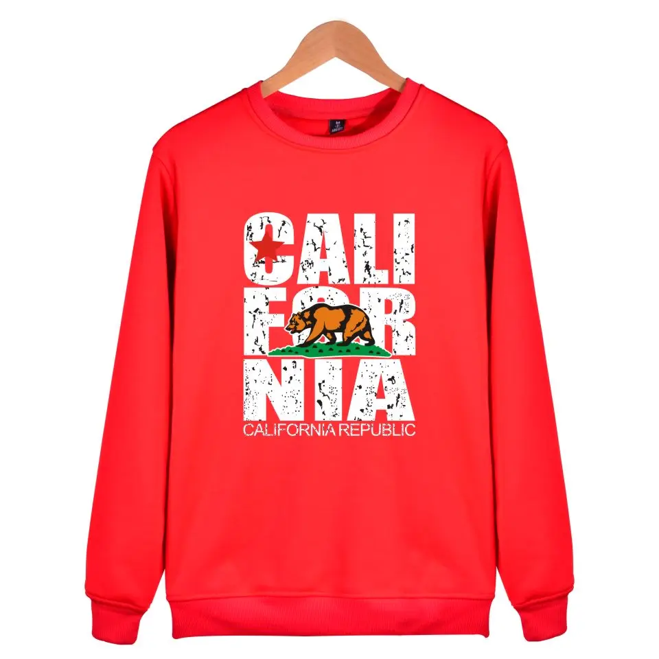 California Flag монолитным капюшоном мужская Толстовка Мода California Flag толстовка мужская длинная осенняя и зимняя повседневная одежда