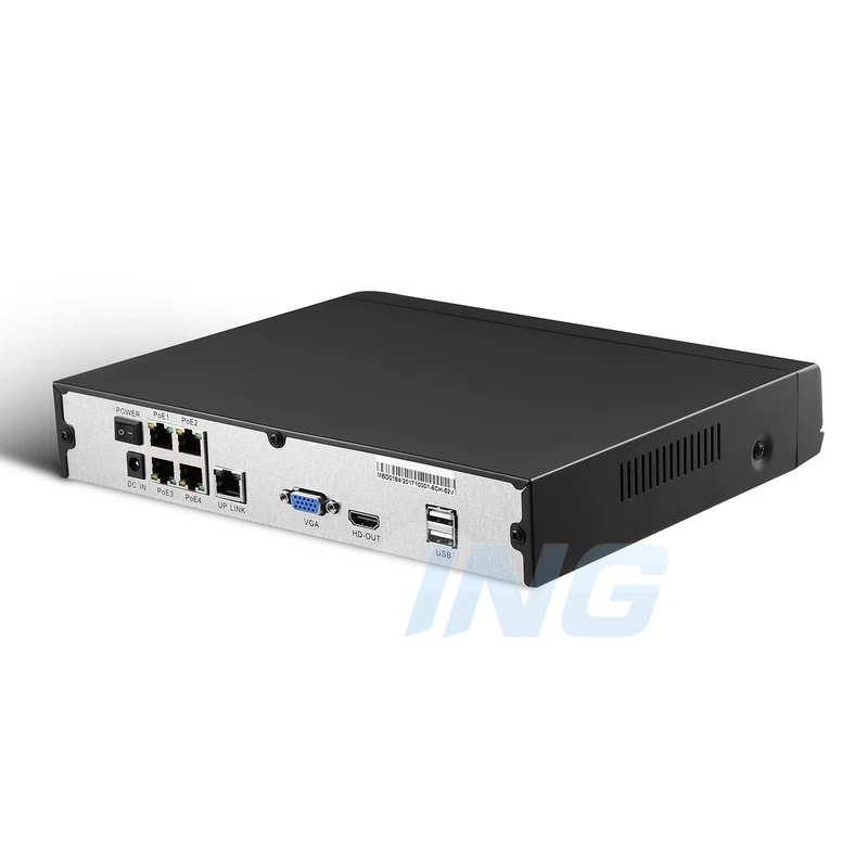 4/8 канальный POE 1080P HD сетевой видеорегистратор 48В 802.3af стандарт HDMI CH CCTV NVR ONVIF P2P