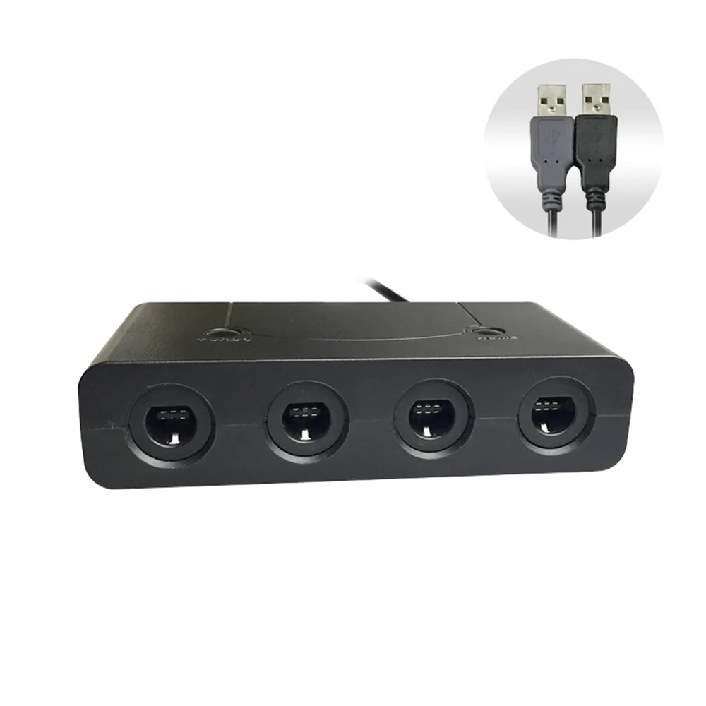 4 порта плеер для игровой куб контроллер адаптер Wii U переключения NS или PC Ручка