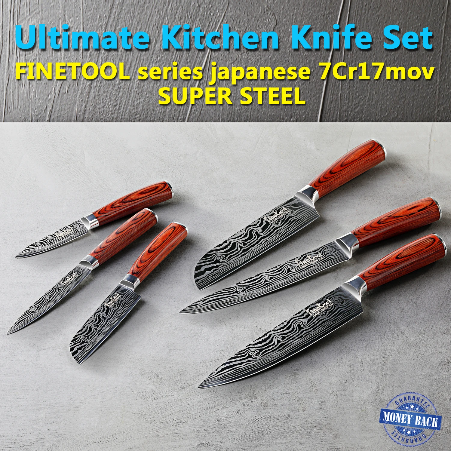 Набор кухонных ножей профессиональные японские ножи шеф повара из
