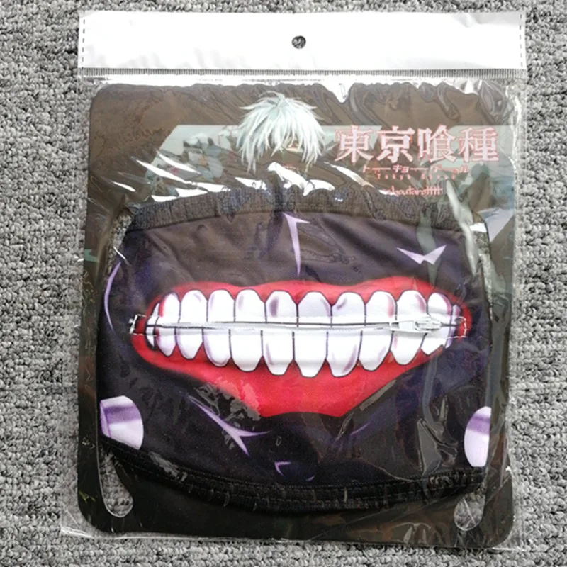 Мультяшные Токийский Гуль маски Kaneki хлопковая маска Пылезащитная ослепляющая