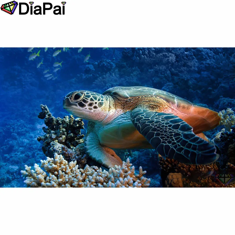 Набор для алмазной вышивки Морская Черепаха 100% квадратных/круглых страз | Дом и