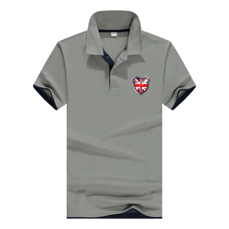 Springfish бренд 2019 PlusSize Англия мужские поло Короткие рубашки Smart &amp Деловая одежда