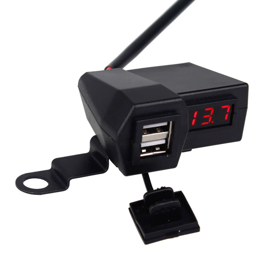 4 в 1 водонепроницаемое зарядное устройство для мотоцикла с двумя USB
