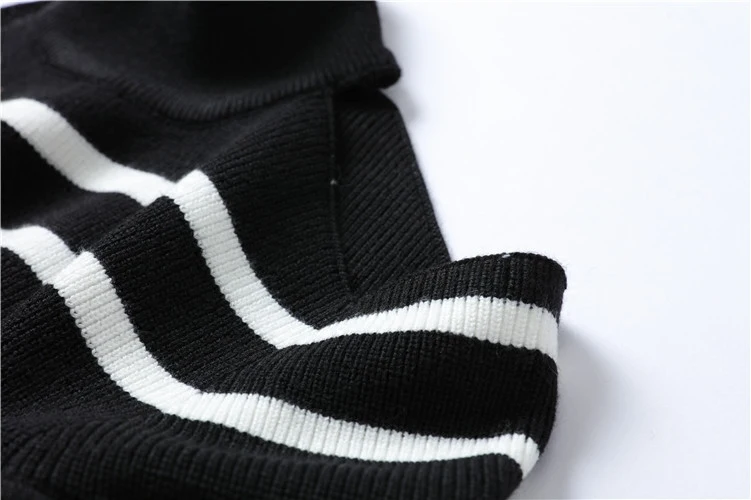 Сексуальный женский облегающий свитер 2018 подиумный трикотажный пуловер с