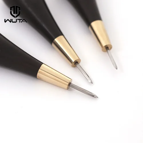 S-M-L-Diamond Awl WUTA Diamond форма шило Эбеновое дерево ручка Leather Craft Вышивание шило наборы ручной работы Вышивание инструменты DIY Stitcher конус - Цвет: S-M-L-Diamond Awl