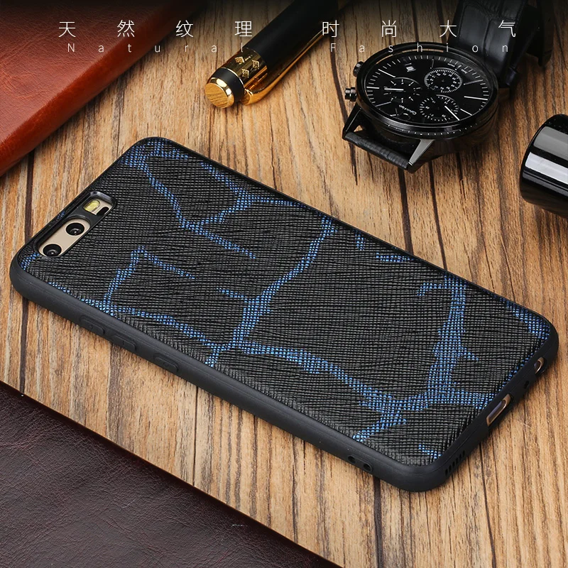 For Huawei P10 P20 case Business Line texture Style Ultra slim back cover Mate 9 10 Pro Nova 2 Plus Honor V9 V10 cases |
