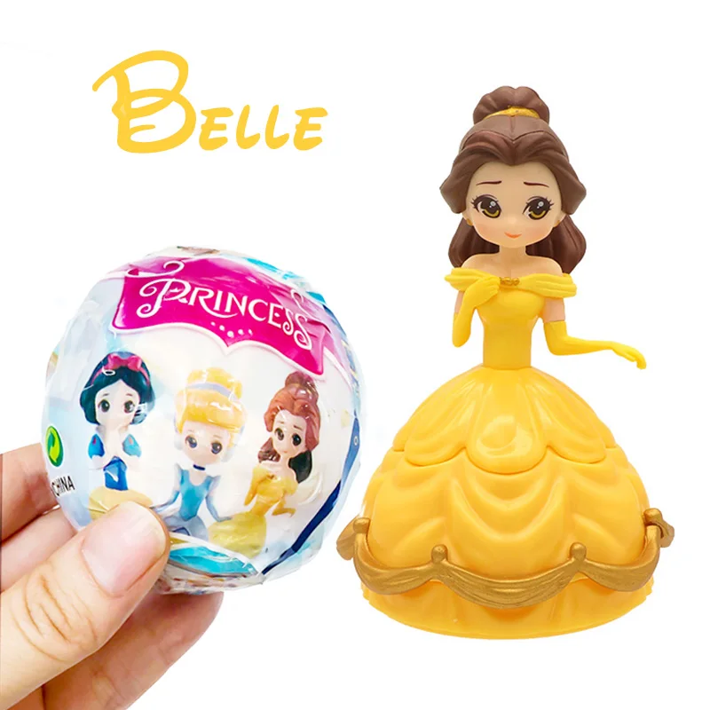 

FGHGF Princess NEW IN BALL EGG Belle Dolls Baby Dolls Bebek Toy For Kid Gift Girl Y19041205