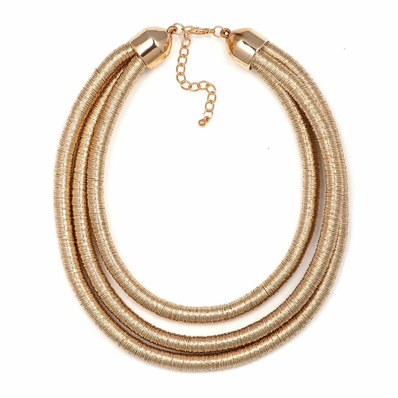 Ожерелье чокер на магните в виде катушек 7 цветов|rope chain|choker necklacecollar necklace |
