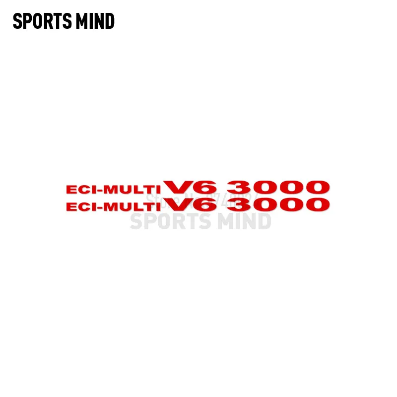 2 X ECI multi V6 3000 для Mitsubishi Pajero Shogun Montero Side MK2 V20 аксессуары автомобильные наклейки