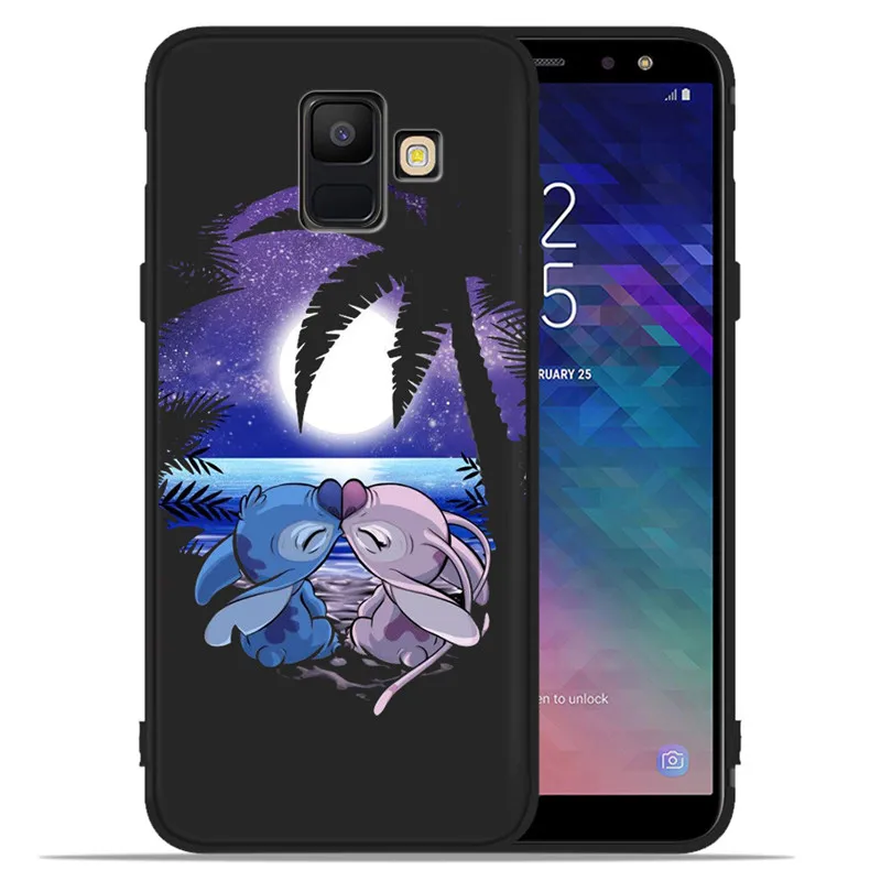 H1635 Стич», «панда» с цветочным узором Сделай Сам класса люкс для samsung Galaxy A9 A8 A7 A6 A5 A3 J3 J4 J5 J6 J8 плюс чехол для телефона чехол Coque Etui - Цвет: H1635