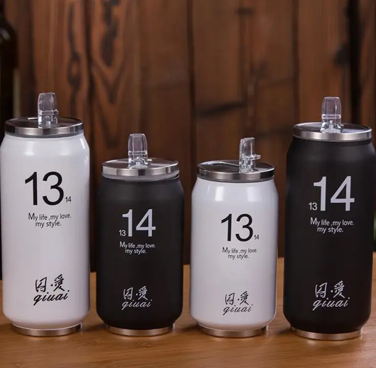 280/450 мл милый термос для напитков из нержавеющей стали Изолированная бутылка