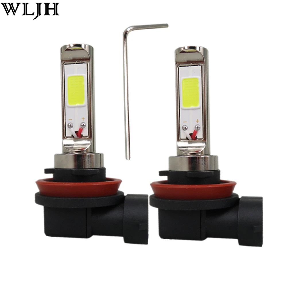 WLJH 2x12 В 24 В 30 В 30 Вт Led H4 H7 H8 9005 9006 вел чип авто мотоцикл DRL вождения лампы противотуманные лампы