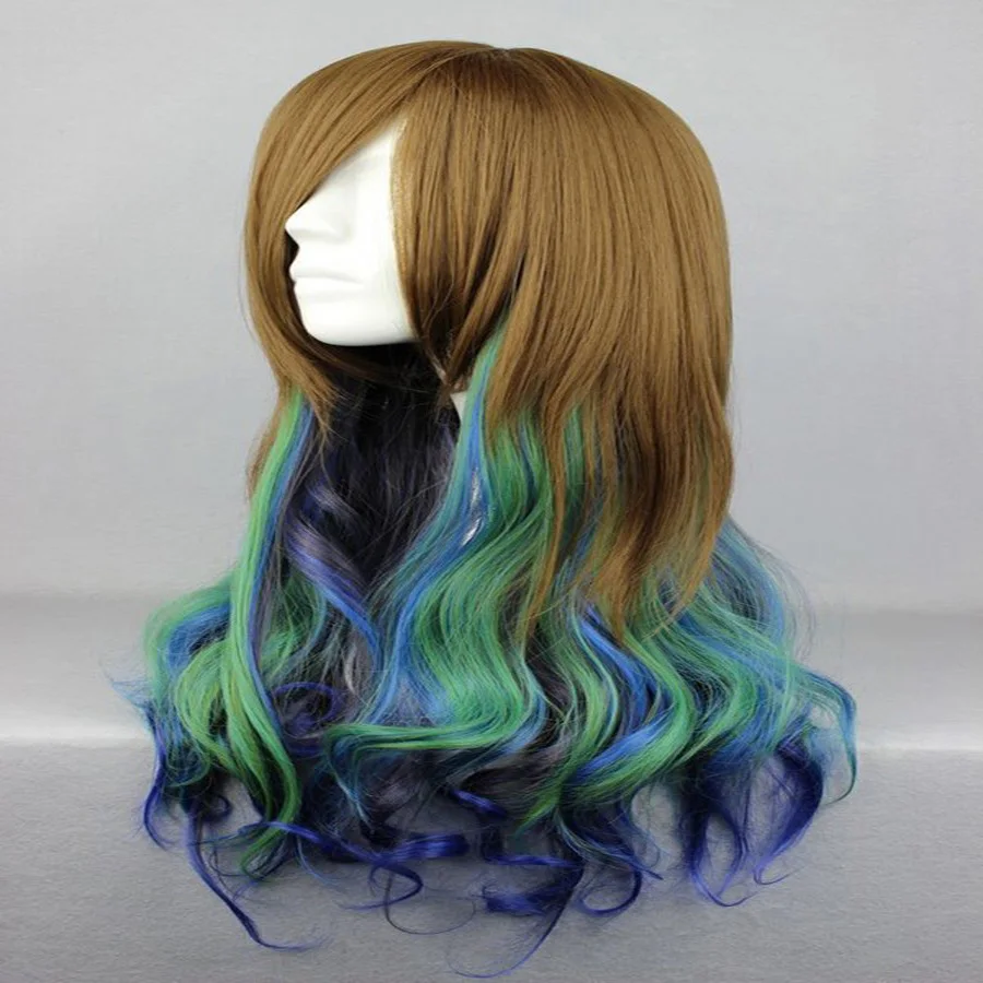 HAIRJOY синтетические волосы на молнии 70 см длинные волнистые Harajuku Лолита косплей парик 18 цветов