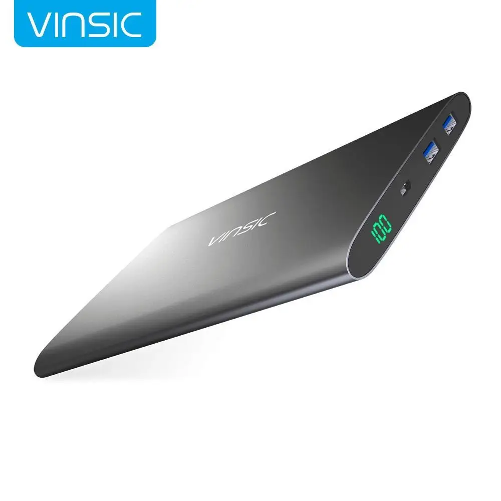 Vinsic20000mAh power Bank двойное внешнее зарядное usb-устройство для аккумулятора батареи