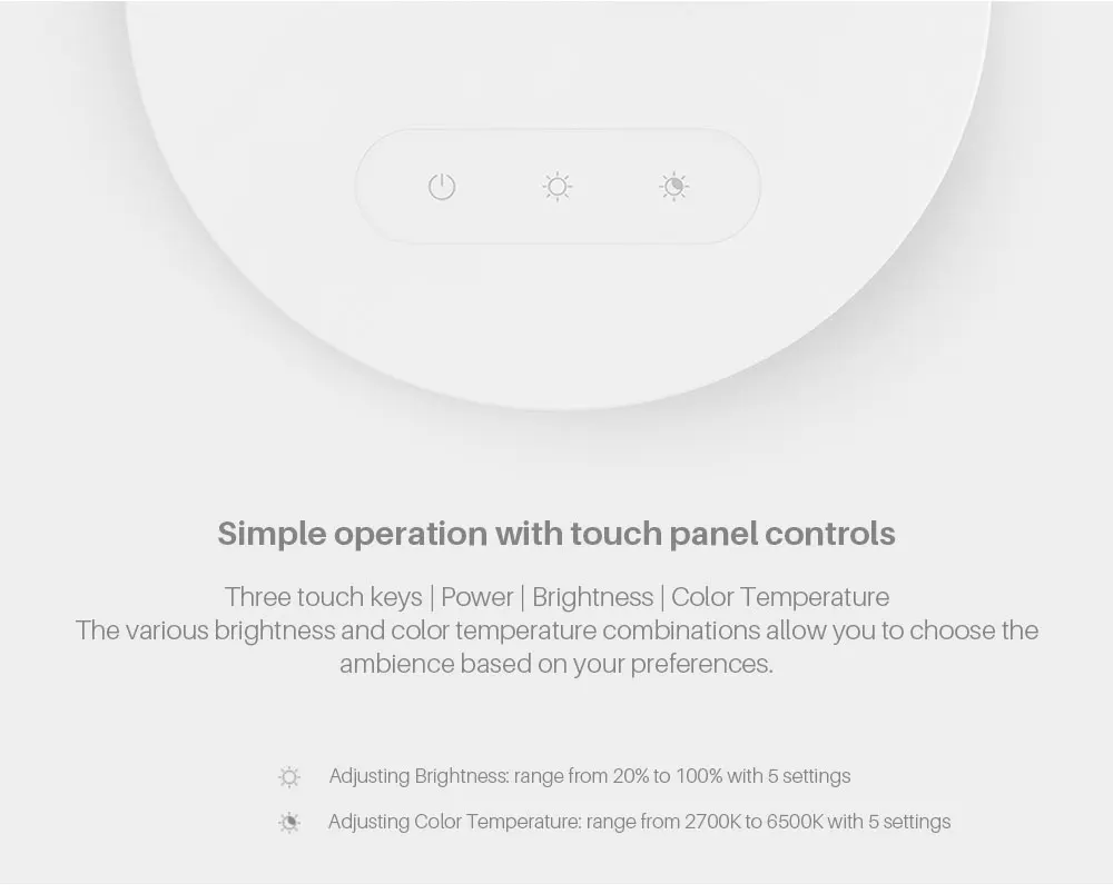 Новое прибытие Xiaomi Мини Йи светильник светодиодный настольная лампа смарт-настольная лампа складной сенсорный Eyecare Настольный светильник белый и теплый