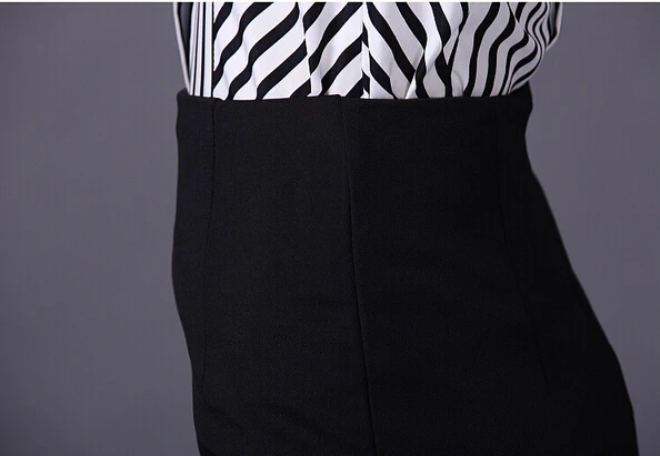 

Office Lady Skirt Women Fashion Twill Empire Front Split Saia Black Falda S-2XL High Waist Asymmetrical Split Mini Pencil Skirts