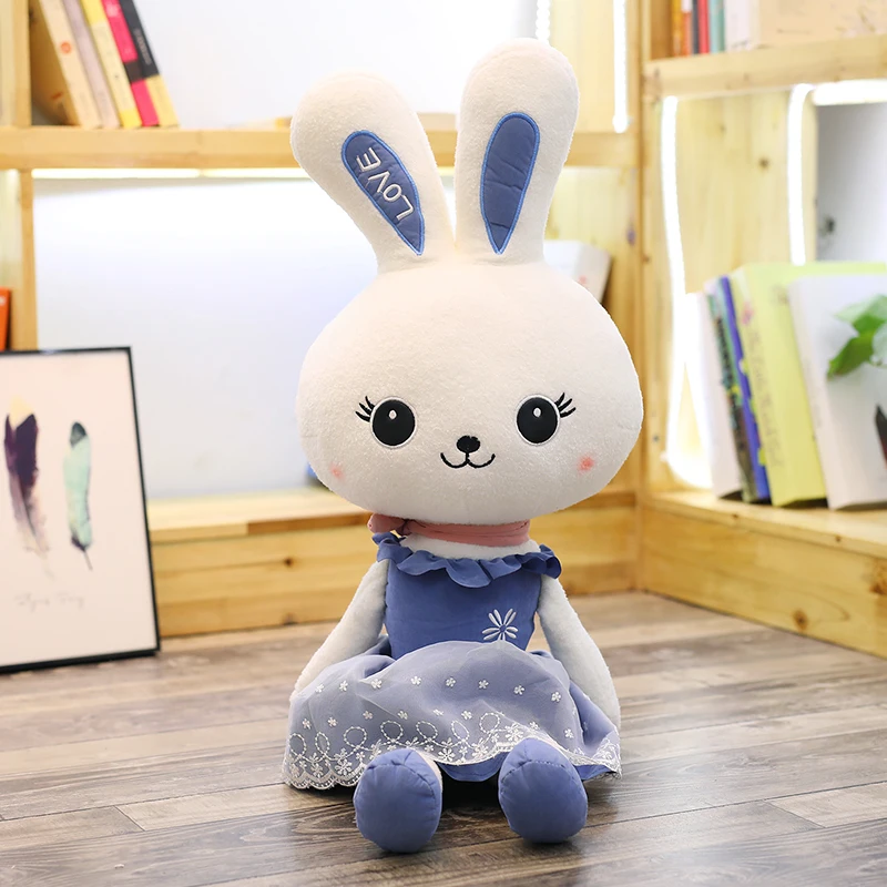 Dorimytrader kawaii принцесса платье Кролик плюшевая кукла Большая мягкая мультяшная