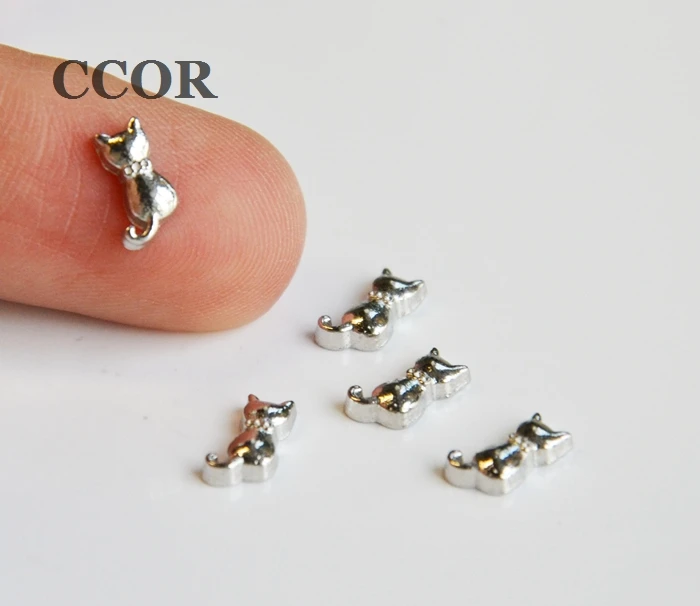 10 шт. красивые Симпатичные Подвески с котом подходят для медальонов