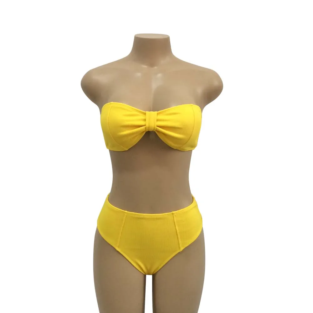 Женский купальник-бикини с открытой спиной летний пляжный купальник из двух