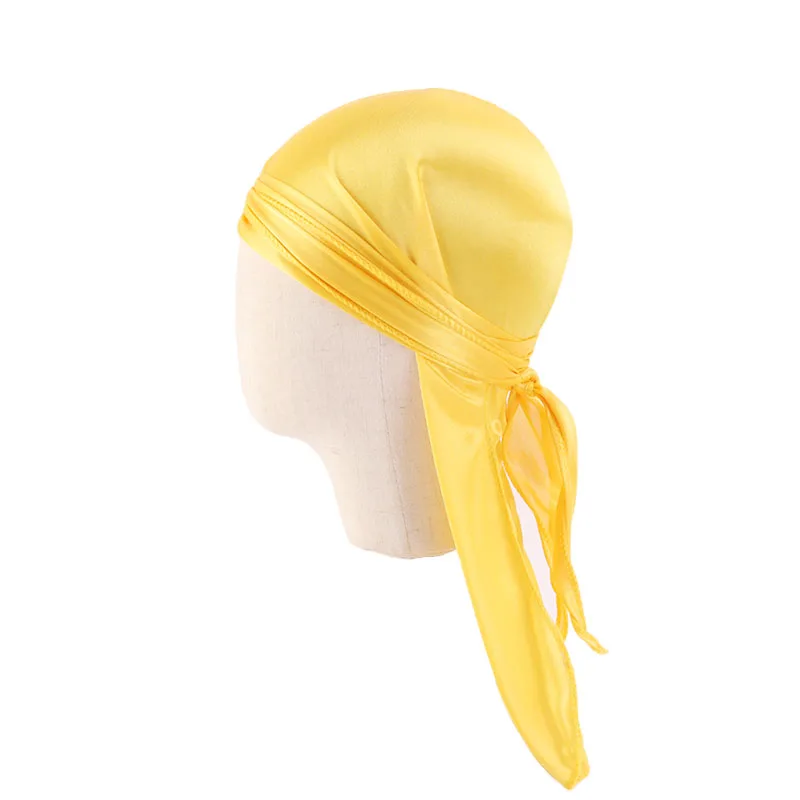 Детская шелковая Кепка Durag для мальчиков с длинным хвостом Пиратская в стиле хип