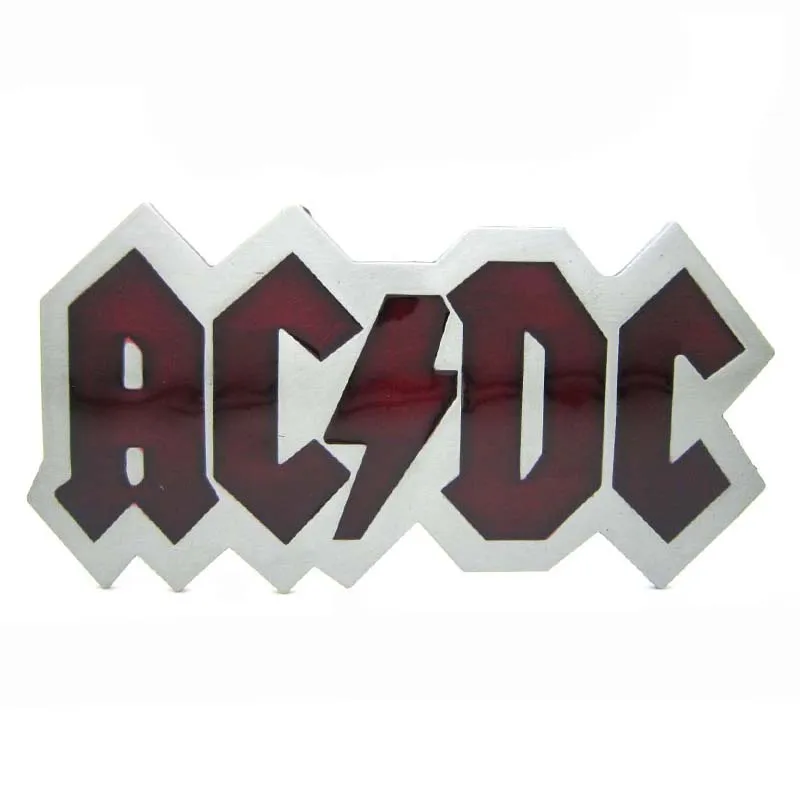 Прозрачный красный ACDC рельефный рок тяжелый металл музыкальный ремень
