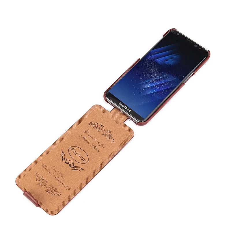 Binbo For Samsung Galaxy S8 Plus Case Cover S9 Flip Leather Vertical Up and Down Note 8 Fundas | Мобильные телефоны и