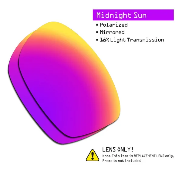 Midnight Sun SmartVLT поляризованные Сменные линзы для солнцезащитных очков в квадрате Оукли Юпитер-несколько вариантов - Цвет линз: Midnight Sun
