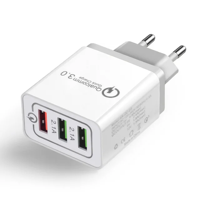 QC 3,0 USB зарядное устройство адаптер 18 Вт для samsung s10 s9 iPhone X Xs 8 7 plus 6s быстрое зарядное устройство для xiaomi mi9 mi8 huawei p30 P20 P9 Lite