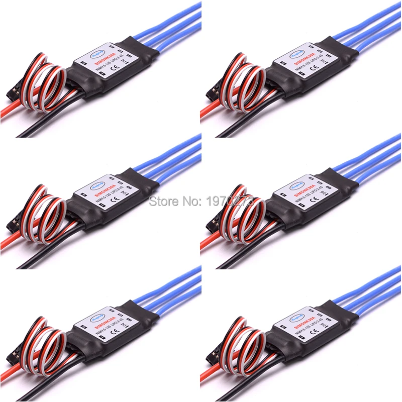 6 шт. 30A SimonK бесщеточный ESC электронный регулятор скорости с BEC 2A для квадрокоптера