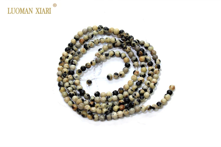 damation jasper Круглые бусины из натурального камня, розовые кварцевые кристаллы аметиста, Агаты, бусины для изготовления ювелирных изделий, бисероплетение, сделай сам, браслет 2 мм - Цвет: damation jasper