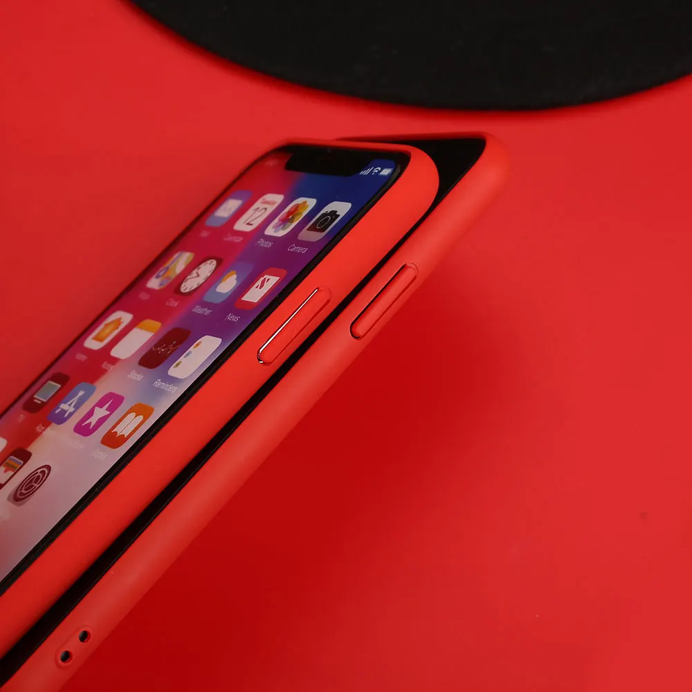 Чехол для iphone X с изображением милого мультяшного кота красный чехол телефона