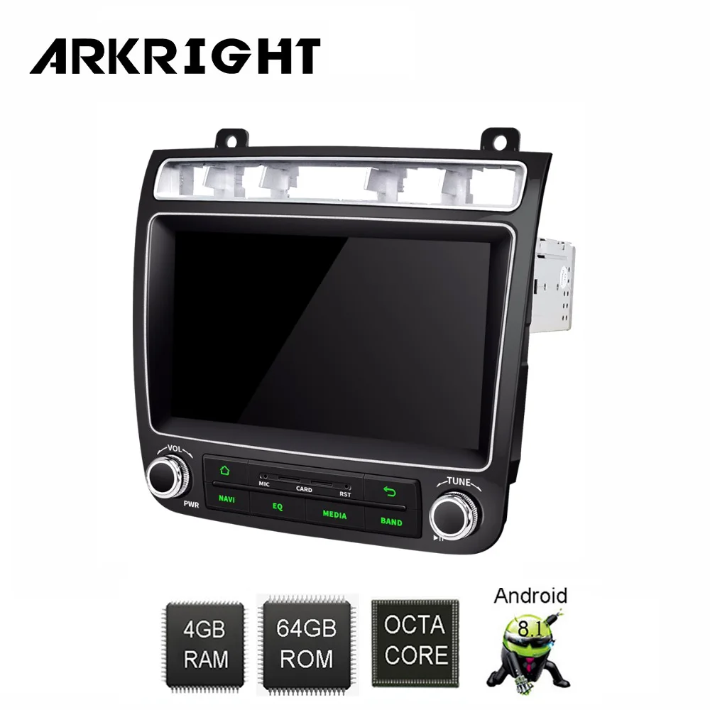 ARKRIGHT 8 ''4+ 64gb 1 din Android 8,1 автомобильный Радио/Автомобильный мультимедиа/dvd-плеер быстрая загрузка/4G для VW Volkswagen Touareg 2010