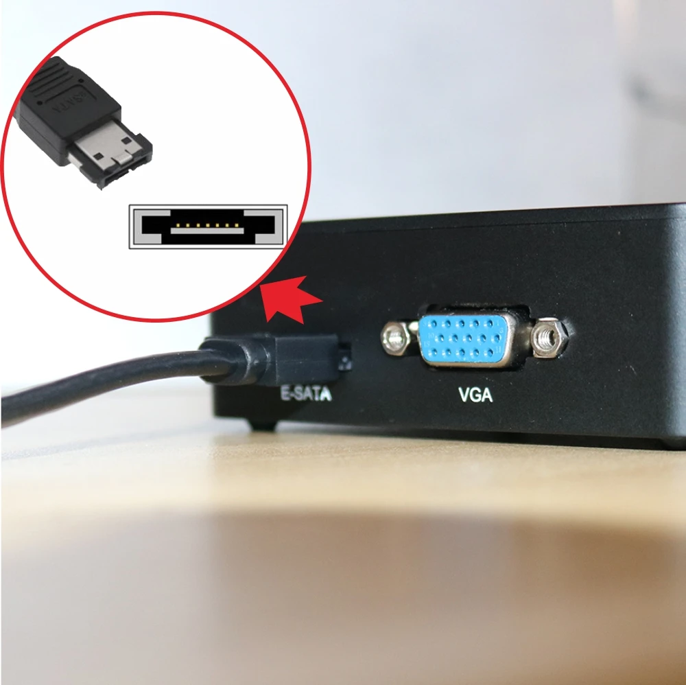 SATA E кабель для мини PoE NVR Порты и разъёмы расширительный бак внешний 2 5 дюймов