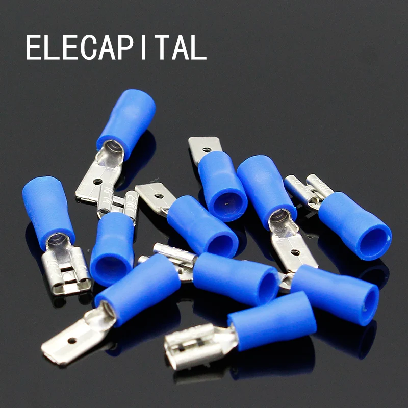 100 шт. (50 пар) 4 8 мм гнездовой штекер Электрический и проводной соединитель