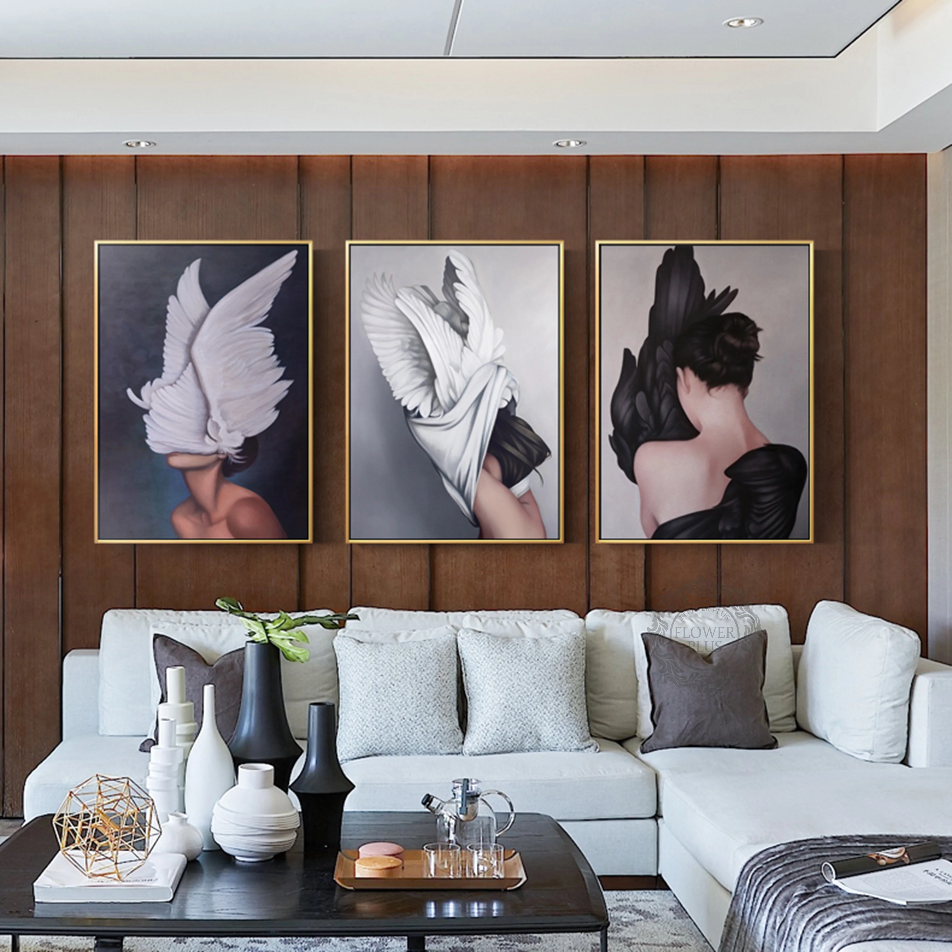 

Figure Sitting Room Decorates Painting Wall Nordic Wind Dining Room Mural Oil Painting Art Abstract Bedroom Hangs A Picture
