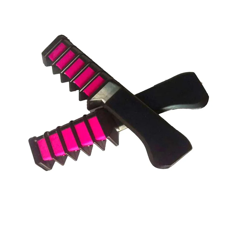 Новая Полуперманентная цветная меловая пудра для волос с расческой Временная