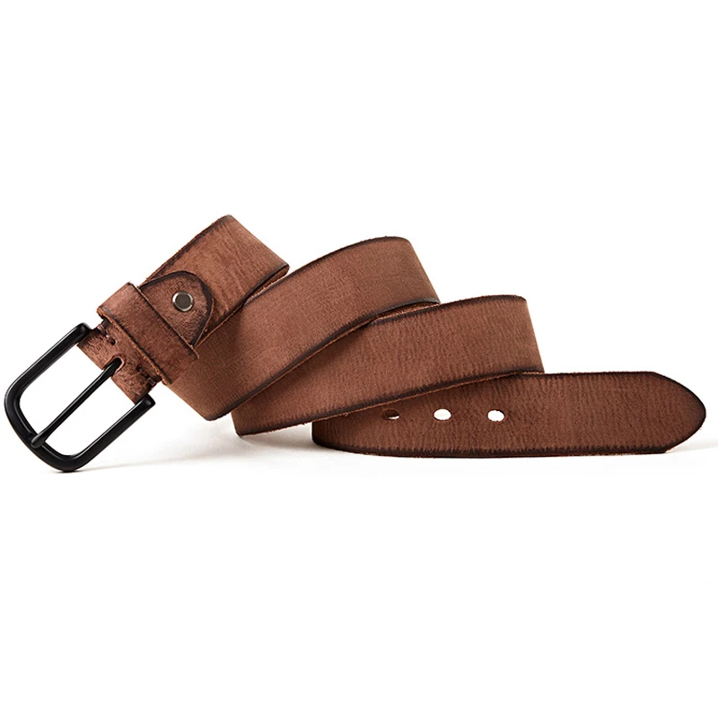 Ремень FRALU мужской из натуральной кожи Роскошный дизайнерский пояс воловьей