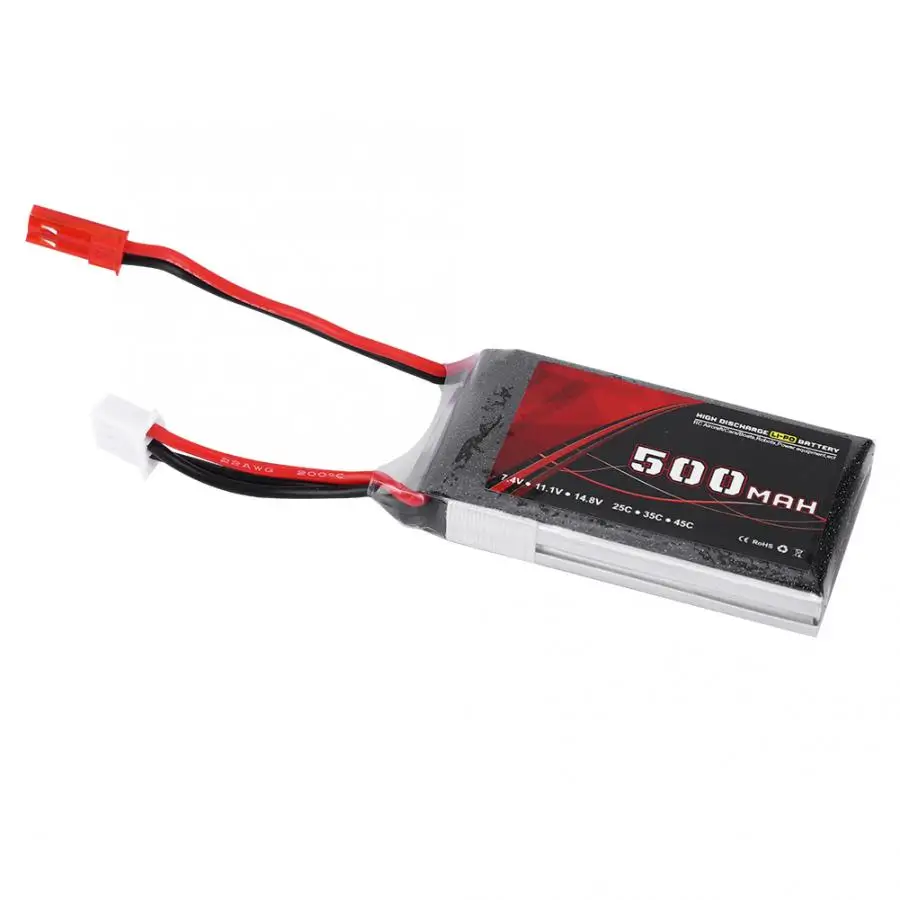 7.4V 500mAh/900mAh/1100mAh/1500mAh 25C JST Plug Lithium Battery for RC Airplane Car Robot Industrial Lighting Toy | Игрушки и хобби