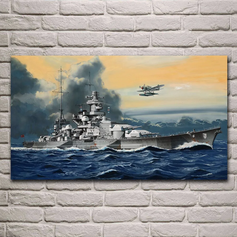 Немецкий военный корабль военно морской флот искусство украшение для гостиной