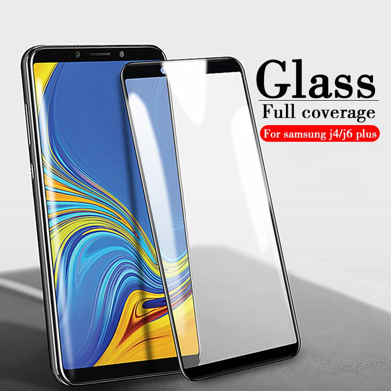 Защитное стекло для Samsung Galaxy J6 Plus закаленное samsung J4 J6Plus j4plus j4 + j6 J 4 6 J610 пленка