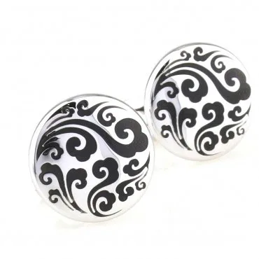 Fashion 16 Designs Painting Enamel Epoxy Cufflink Cuff Link 1 Pair Free Shipping Biggest Promotion |