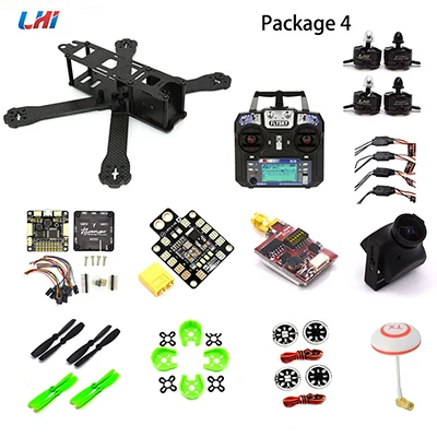 LHI RC drone frame kit 220 мм omnibus f4 управление полетом DX2205/2306 бесщеточный двигатель Airbot wraith 35A ESC Квадрокоптер с камерой - Цвет: Package 4