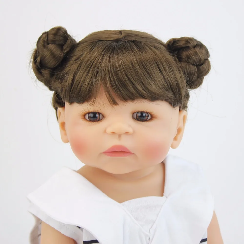 55 см полный силиконовые винила тела Reborn Baby Doll Игрушки для девочек Bonecas