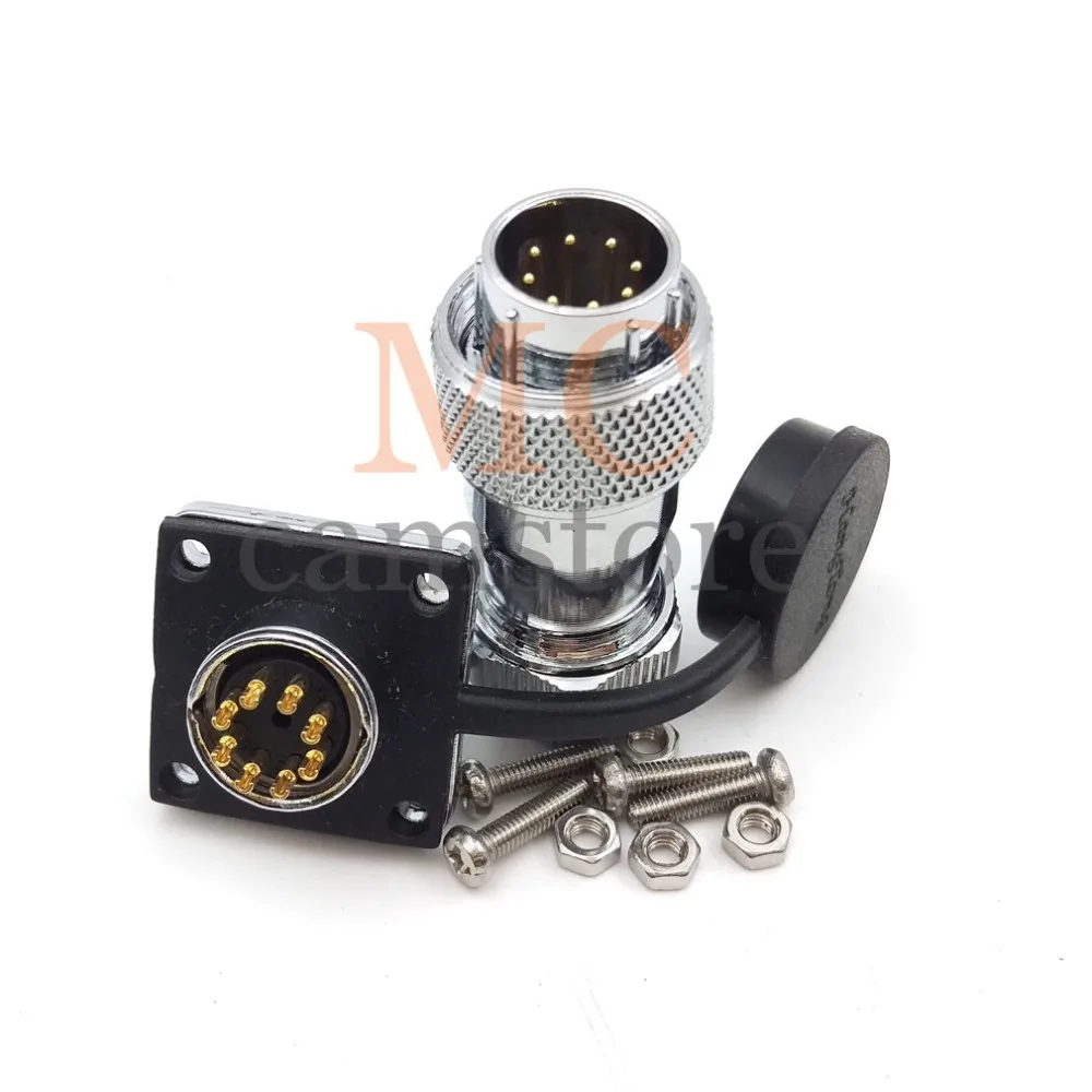 WS16 connector 8 pin Industrial Connector plug and socket Waterproof dust-proof 8wire Male female connectors | Обустройство дома