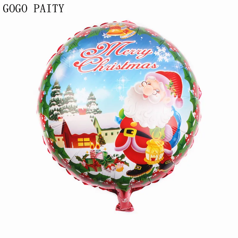 GOGO PAITY Бесплатная доставка 18-дюймовый шар алюминиевый Санта Клаус рождественские