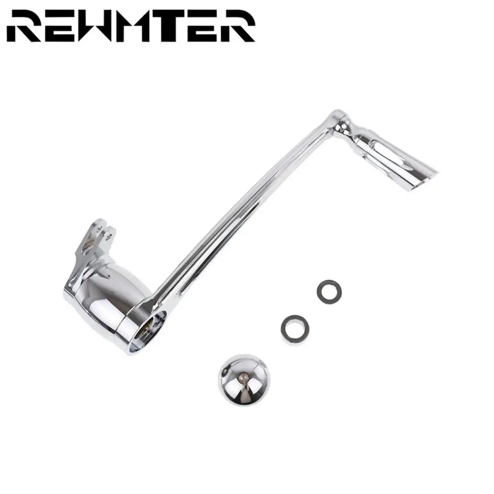 

Rebacker Motorcycle Chrome Aluminium CNC Brake Arm Lever Pedal For Harley Touring Road King Street Road Glide 2008-2016