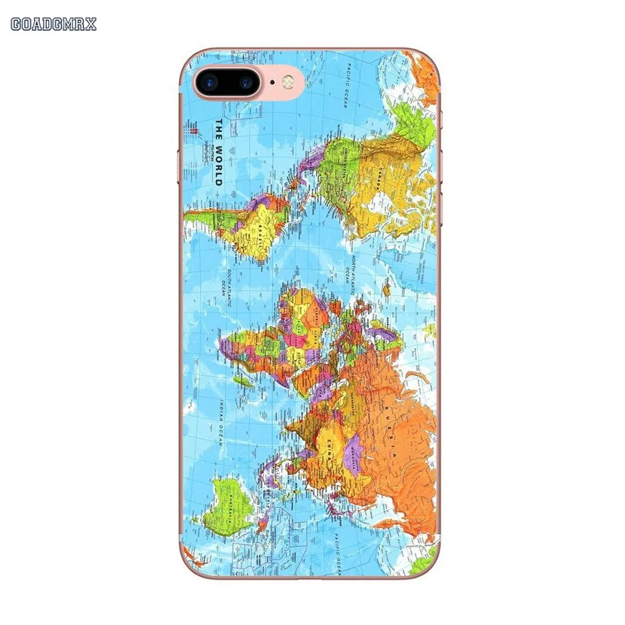 image 10 Для samsung Galaxy A10 A30 A40 A50 A60 A70 A6 A8 A9 плюс A6S A9S A8 A9 Star Lite карта мира путешествия планы мягкие ТПУ чехлы из ТПУ - Цвет: image 10
